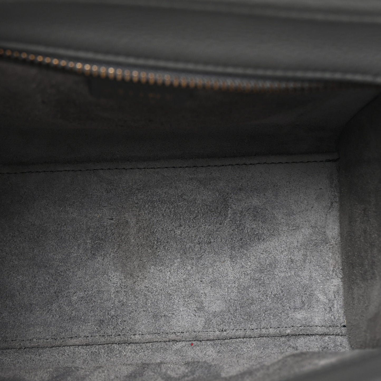 Baby Drummed Calfskin Nano Luggage Kohl