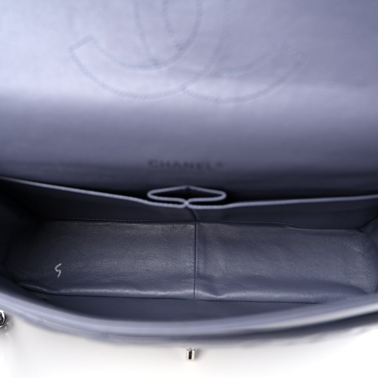 Lambskin Quilted Maxi Double Flap Light Purple