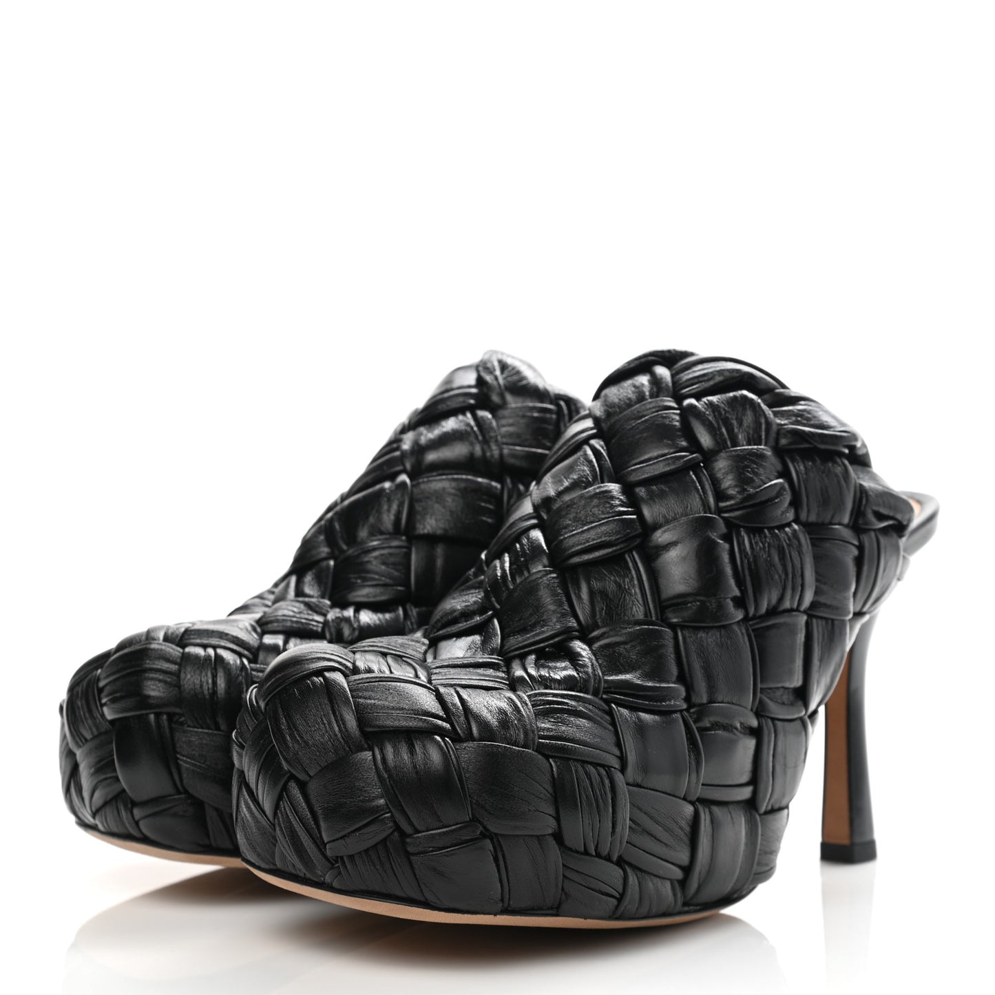 Nappa Intrecciato The Bold Mules 35 Black