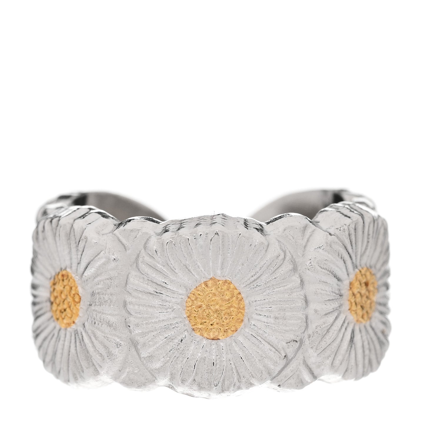 Sterling Silver Gold Vermeil Blossoms Daisy Ring 50 5.5