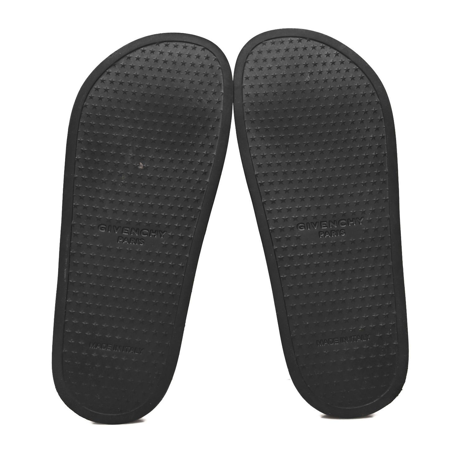 Rubber Logo Pool Slide Sandals 37 Black