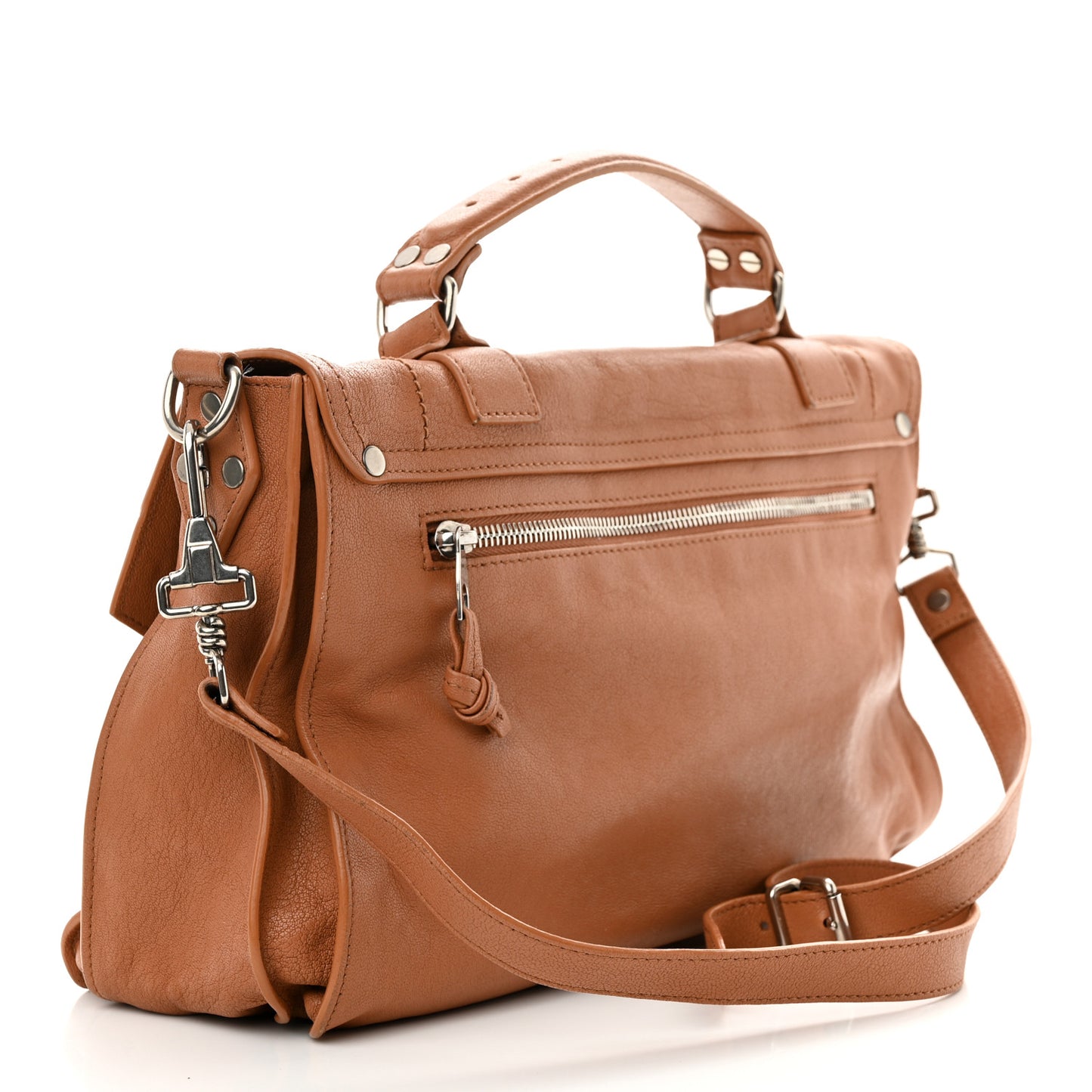 Lambskin Medium PS1 Satchel Saddle