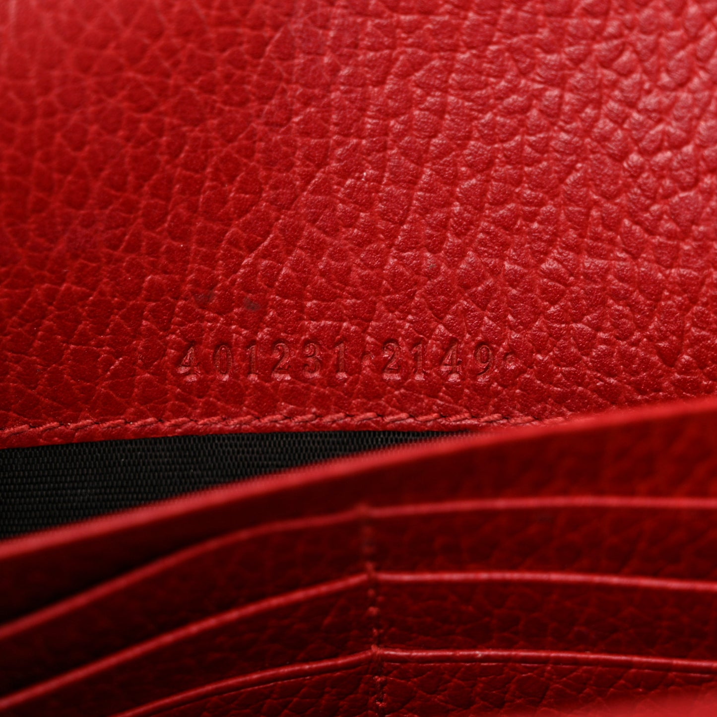 Calfskin Mini Dionysus Chain Wallet Hibiscus Red