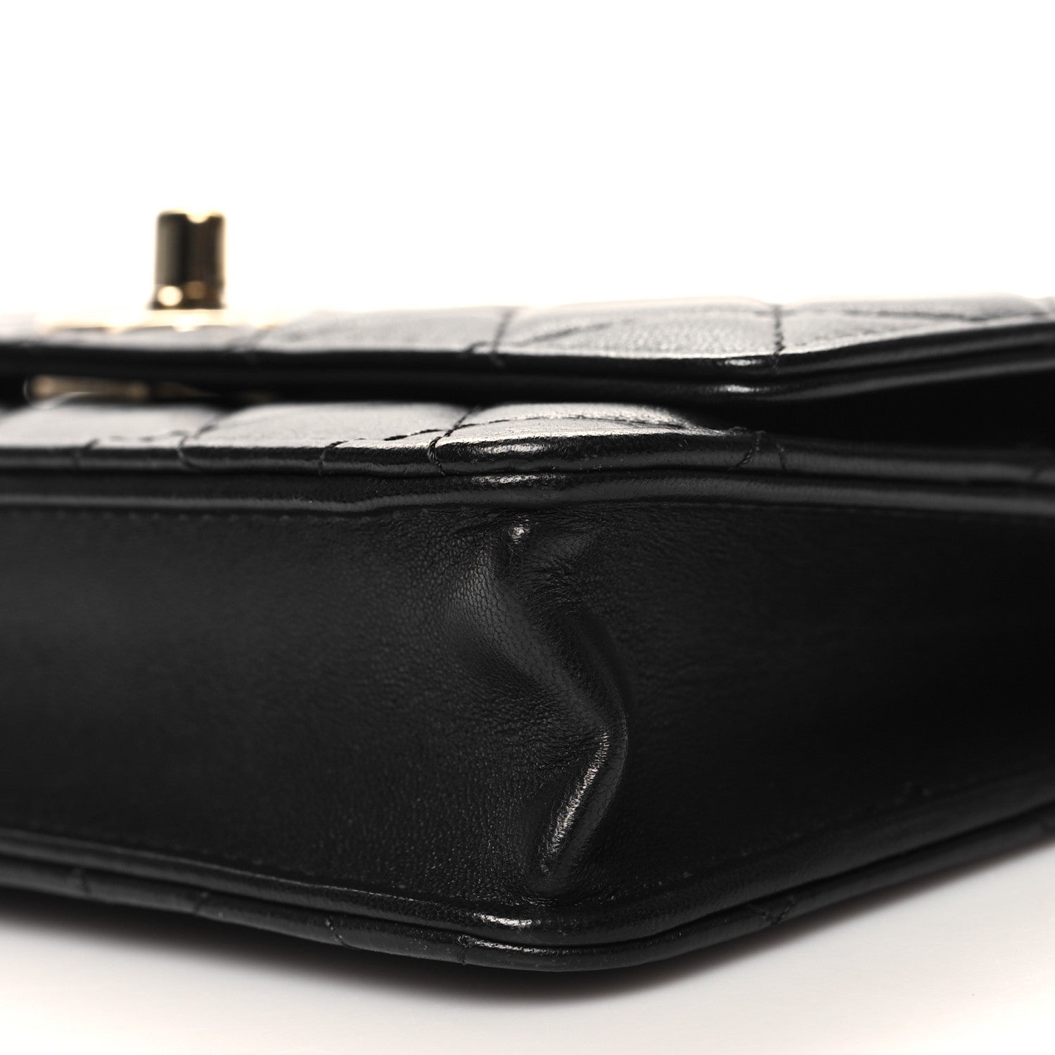 Chanel Lambskin Quilted Trendy CC Wallet On Chain WOC Black 11 of 12