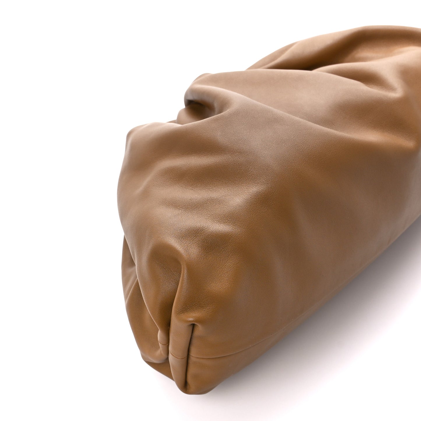 Smooth Butter Calf The Pouch Oversized Clutch Teak