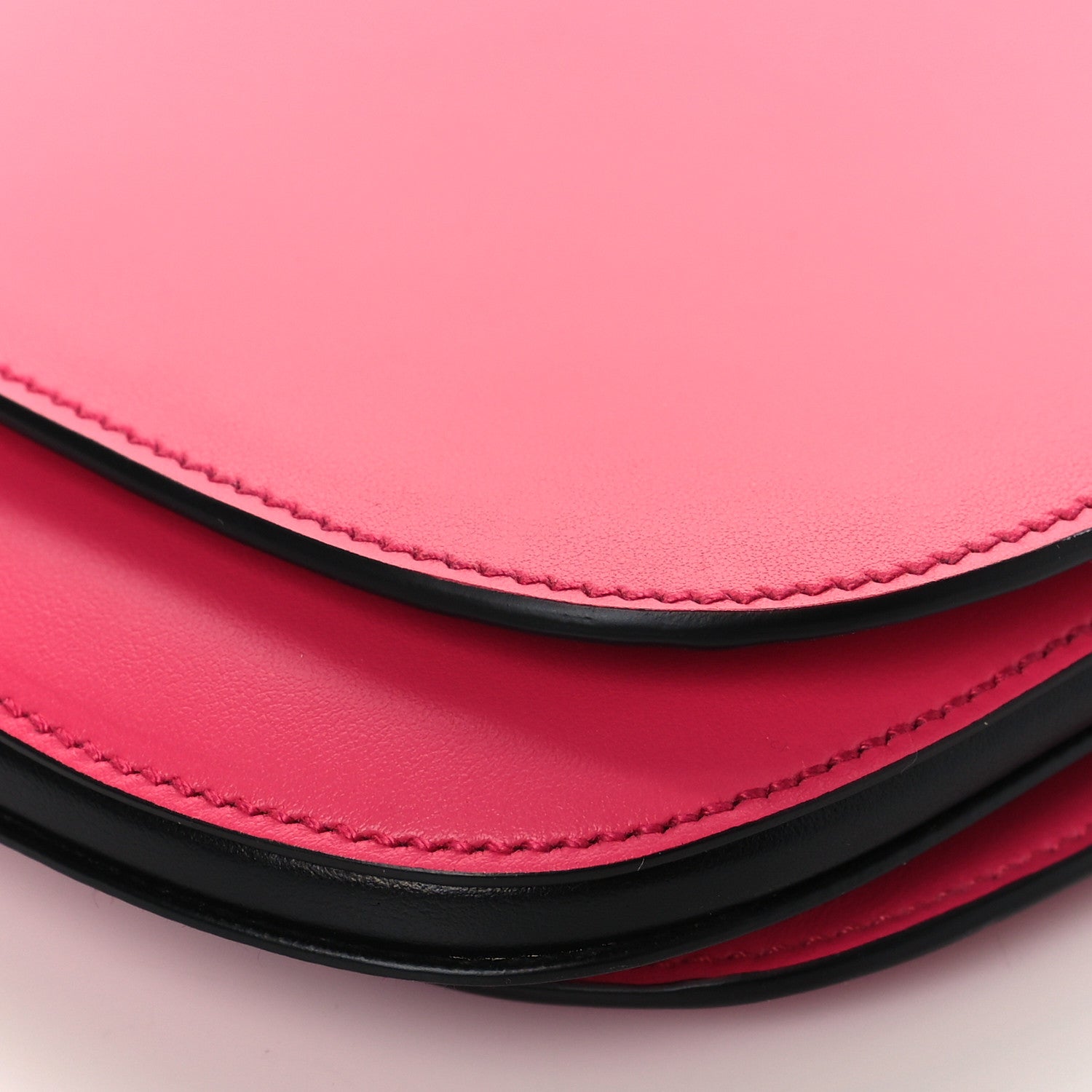 Prada City Calfskin Small Margit Bag Magenta Black 8 of 9