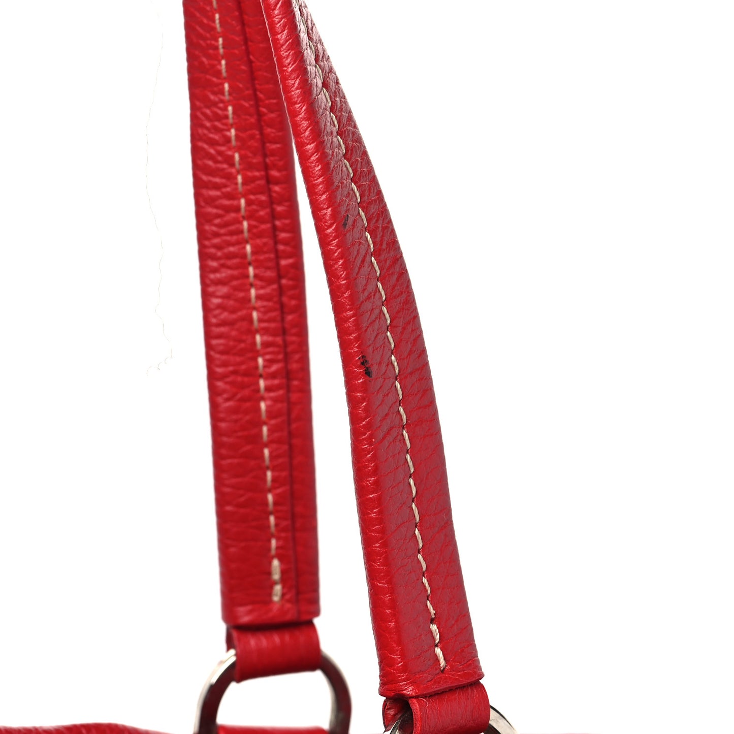 Vitello Daino Shoulder Bag Rosso