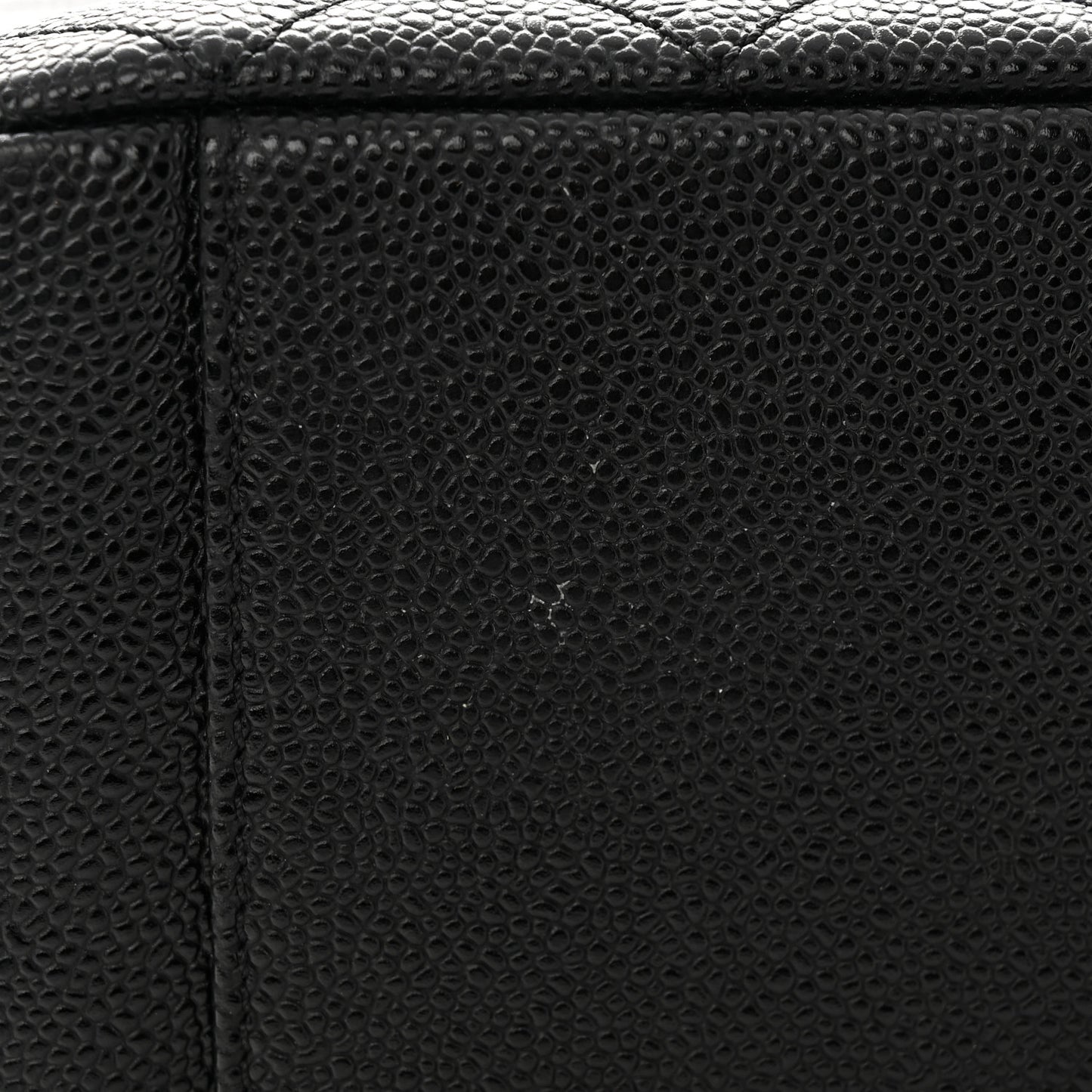 Caviar Quilted Grand Shopping Tote GST Black
