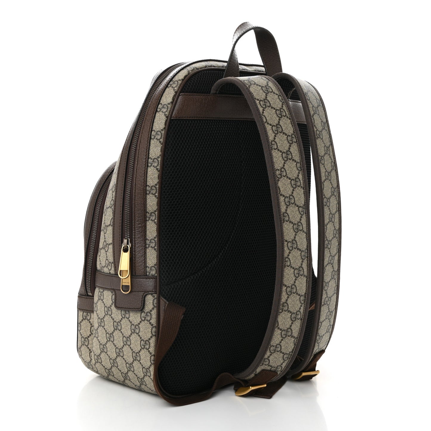 GG Supreme Monogram Medium Ophidia Day Backpack Brown