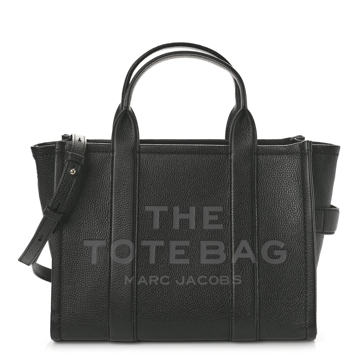 Grained Calfskin Medium The Tote Bag Black