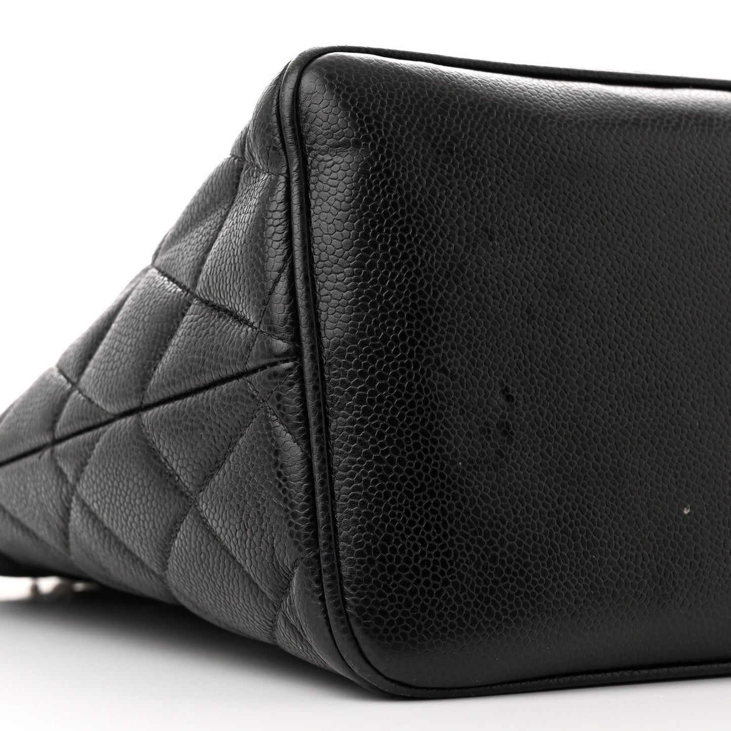 Caviar Quilted Medallion Tote Black