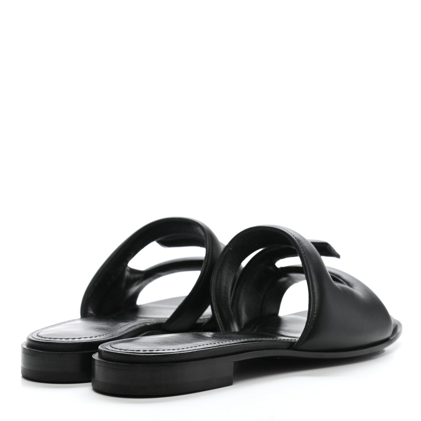 Nappa G Flat Sandals 36 Black