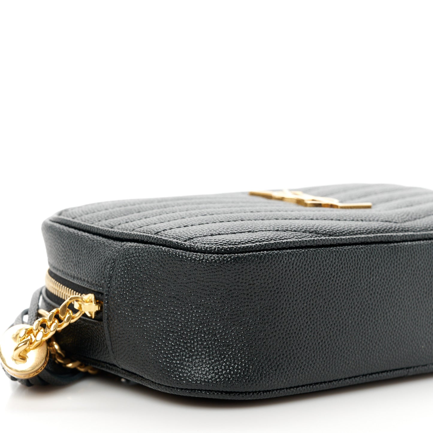 Grain De Poudre Matelasse Monogram Mini Lou Camera Bag Black