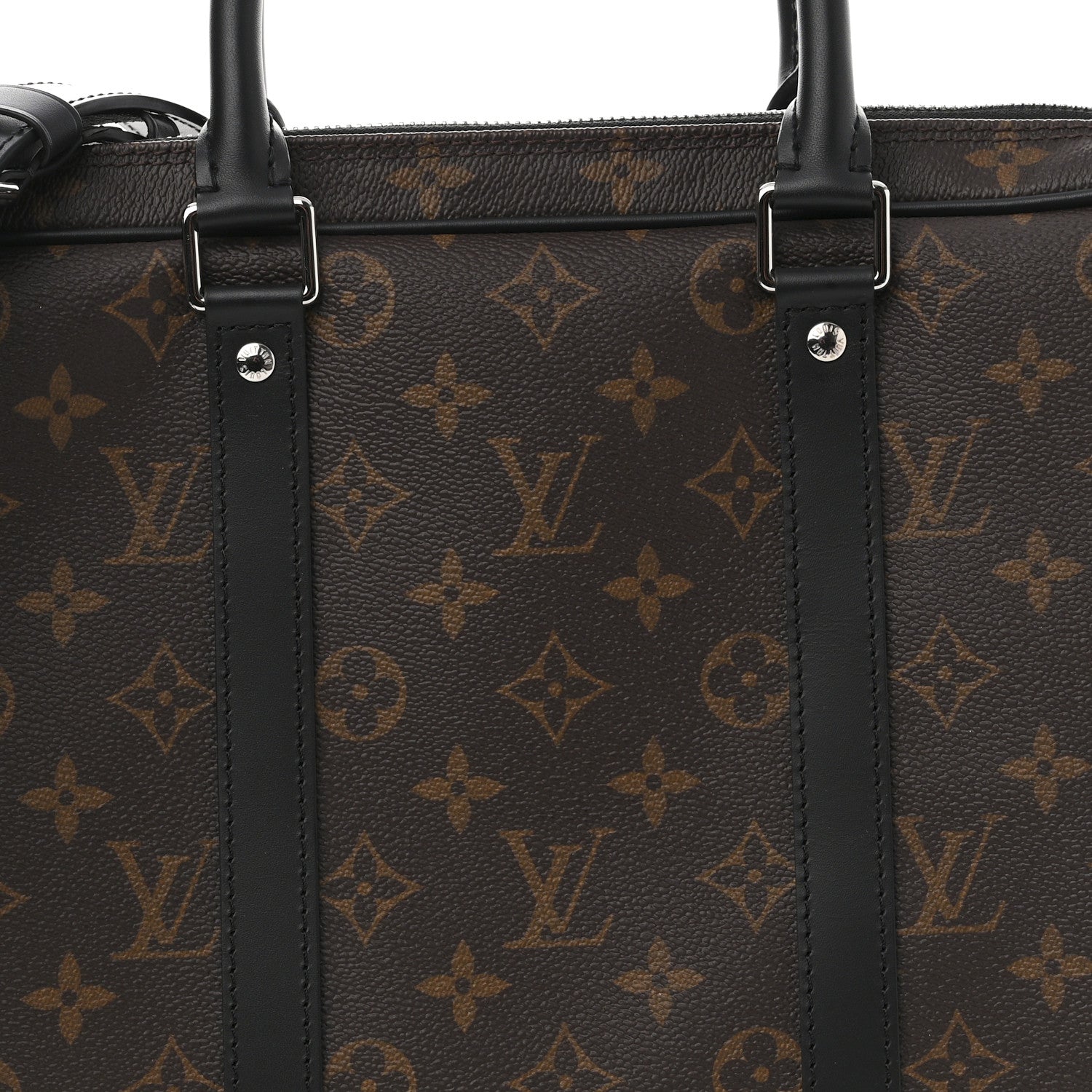 Louis Vuitton Monogram Macassar Porte-Documents Voyage PM 7 of 9