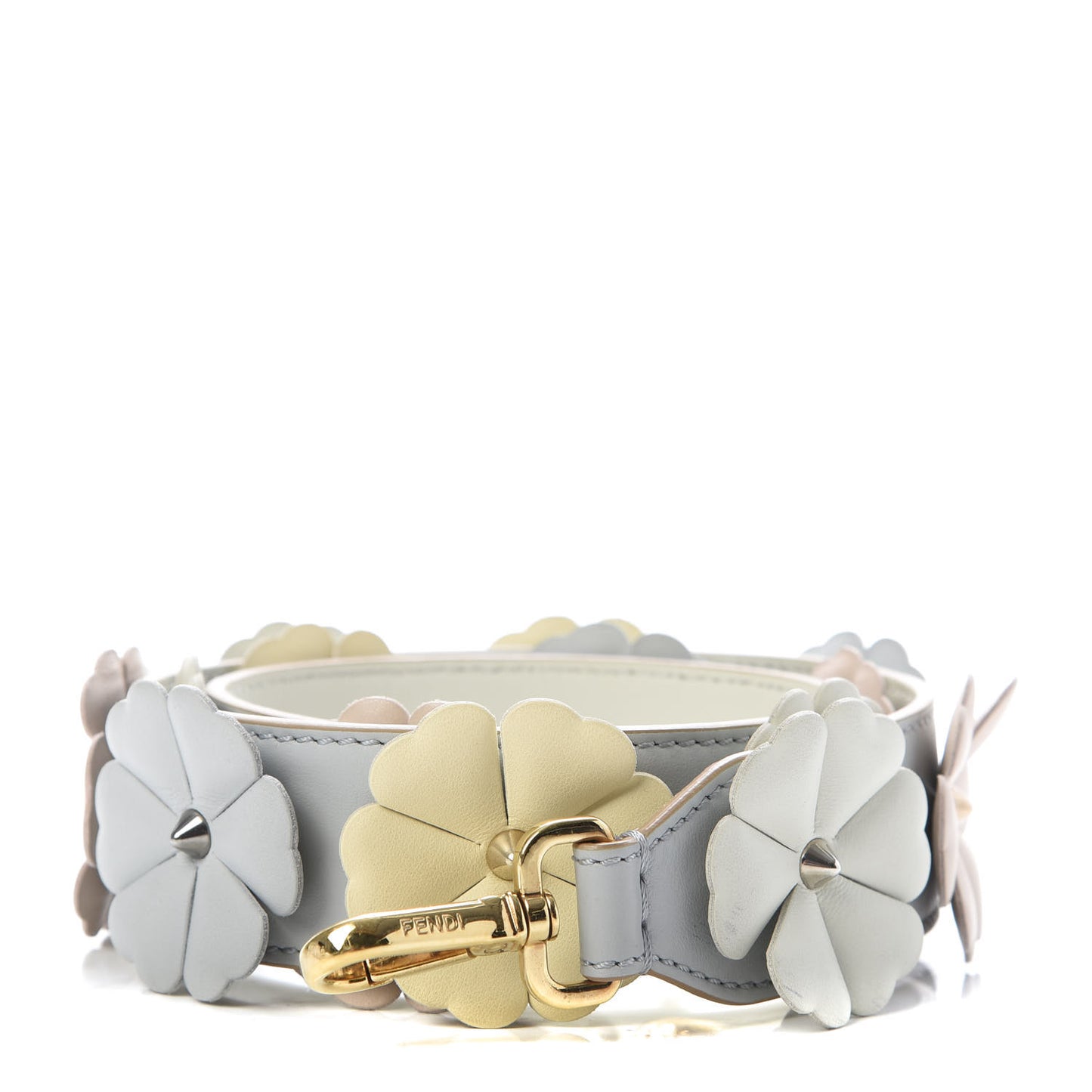 Calfskin Flowerland Studded Strap You Dove