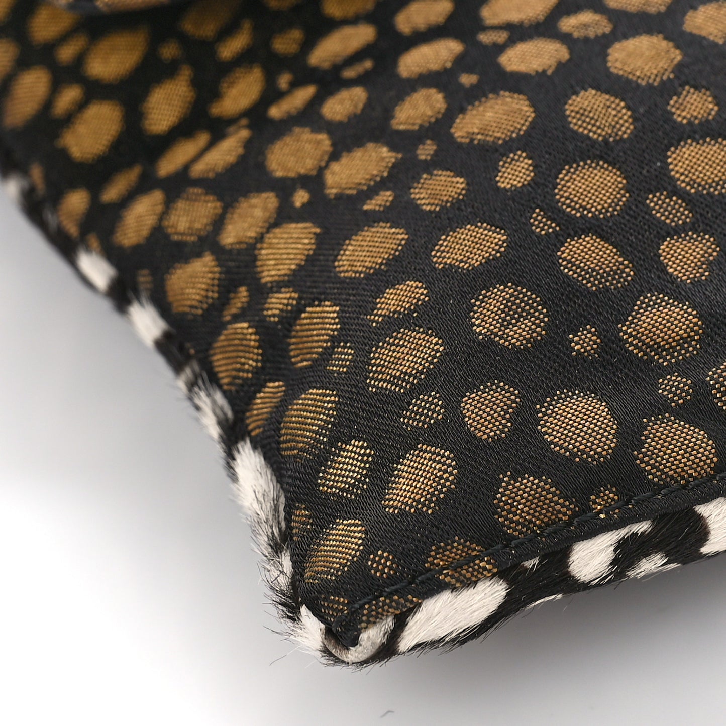 Calf Hair Stingray Leopard Print Chameleon Foldover Clutch Multicolor