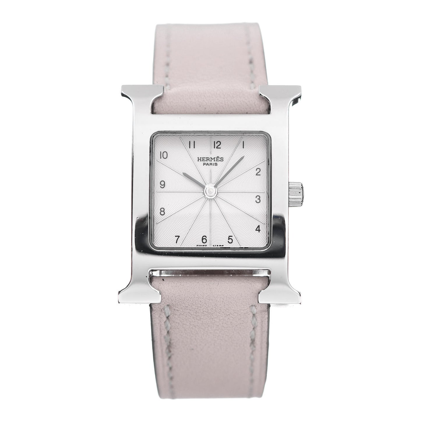Stainless Steel Swift 21mm Heure H Hour Quartz Watch Rose Dragee