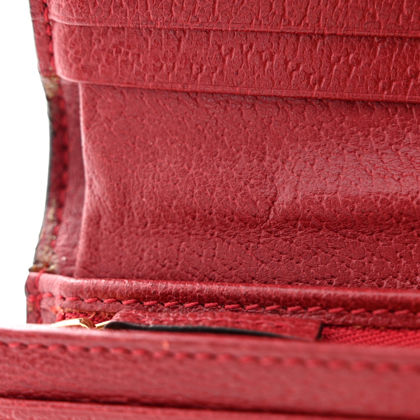 GG Supreme Monogram Flora Web Ophidia Card Case Red