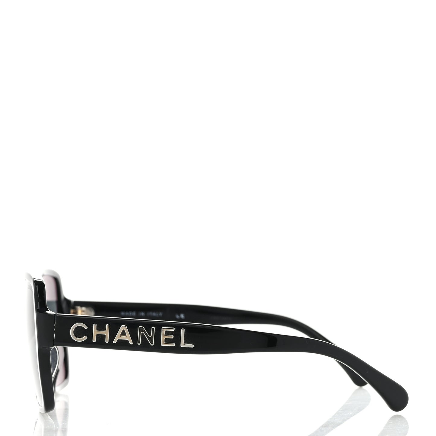 Acetate Polarized Square Sunglasses 5408-A Black
