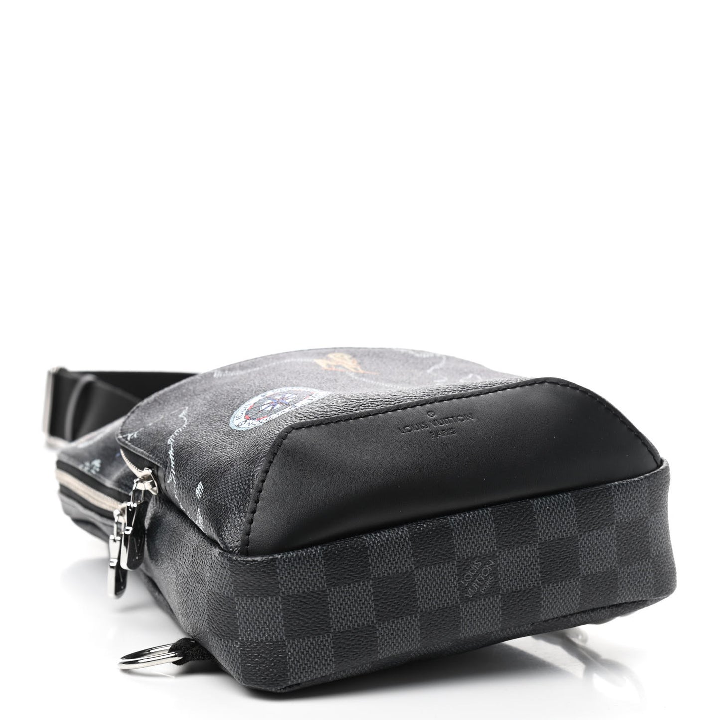 Damier Graphite World Map Avenue Sling Backpack