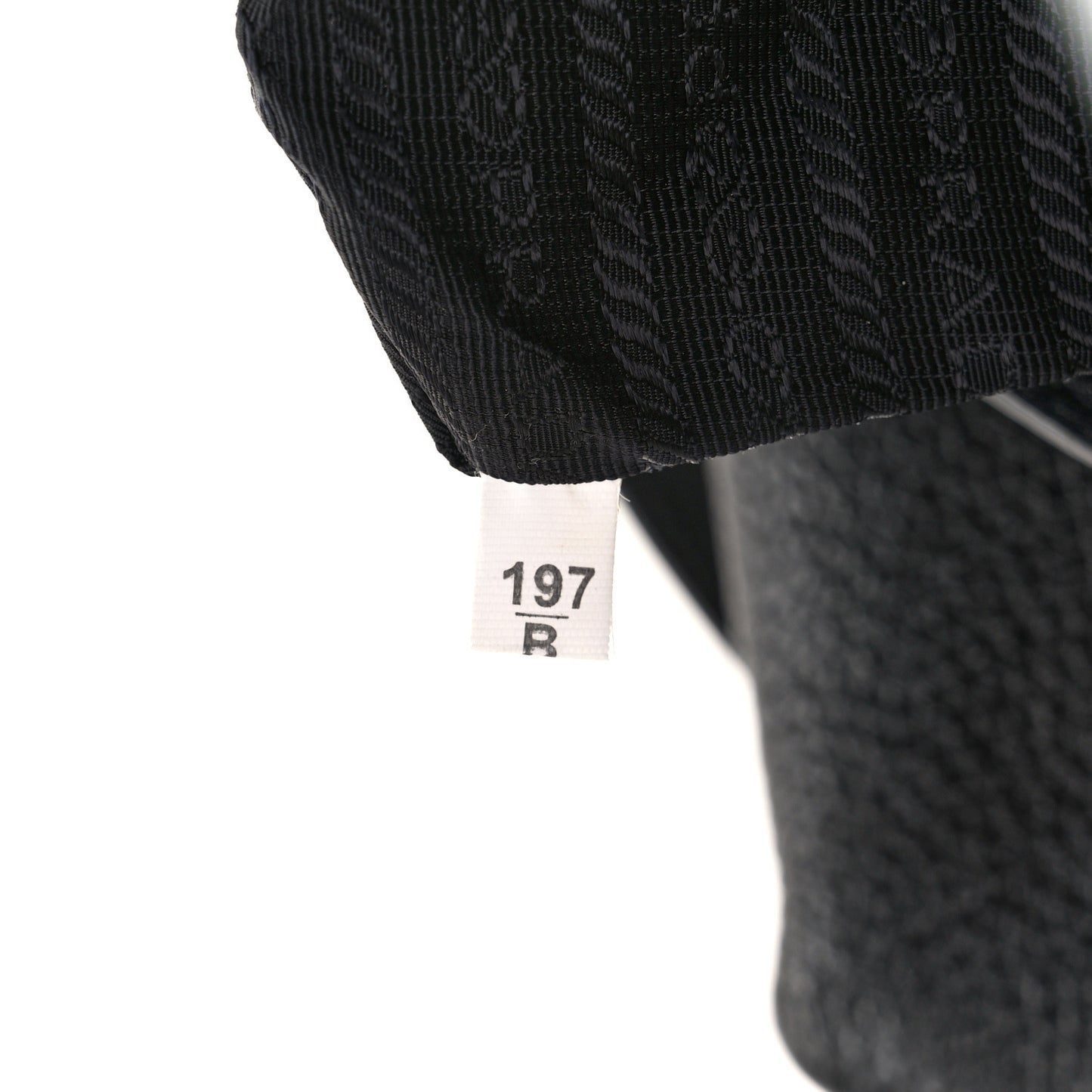 Vitello Daino Embossed Logo Tote Black