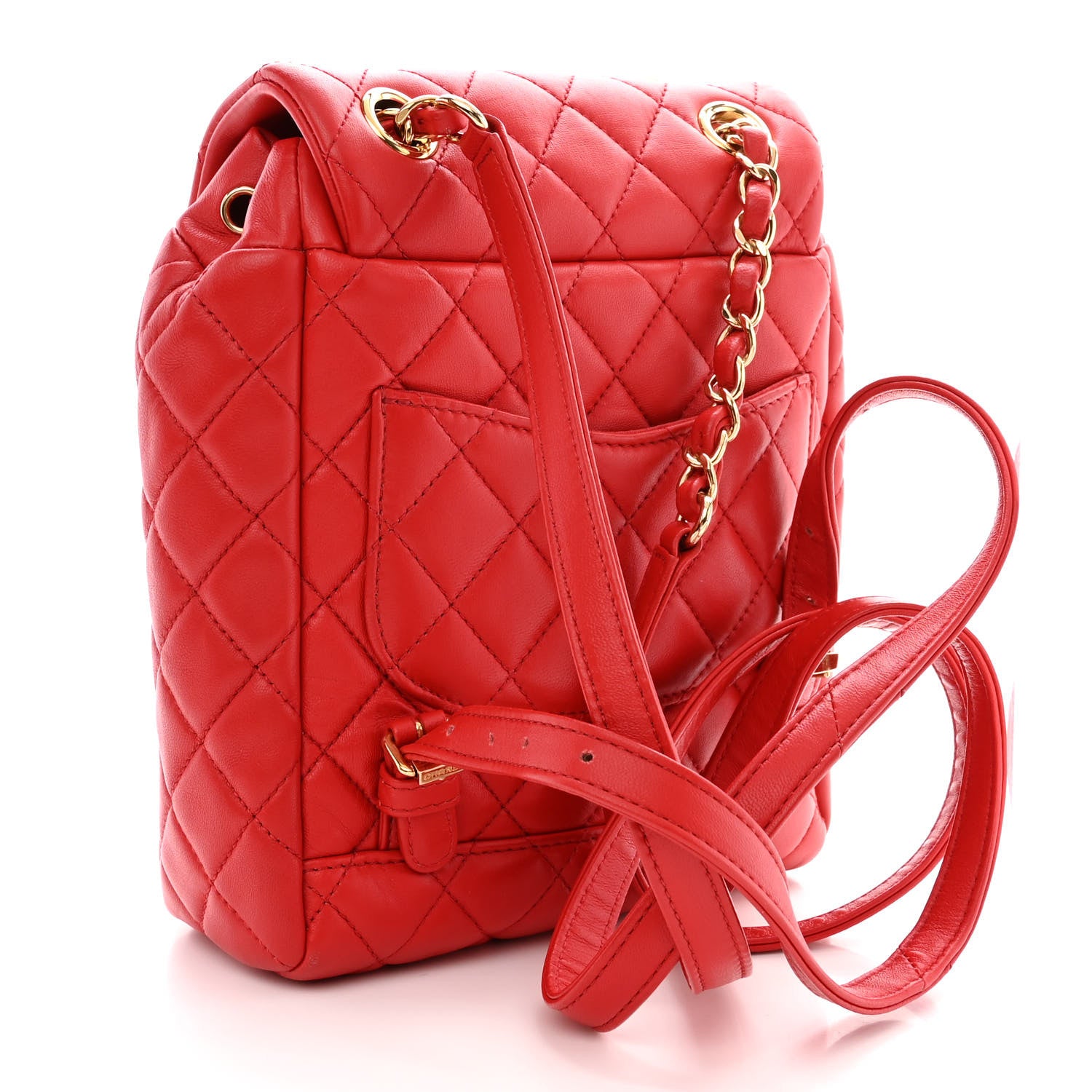 Chanel Calfskin Quilted Mini Urban Spirit Backpack Red 3 of 10