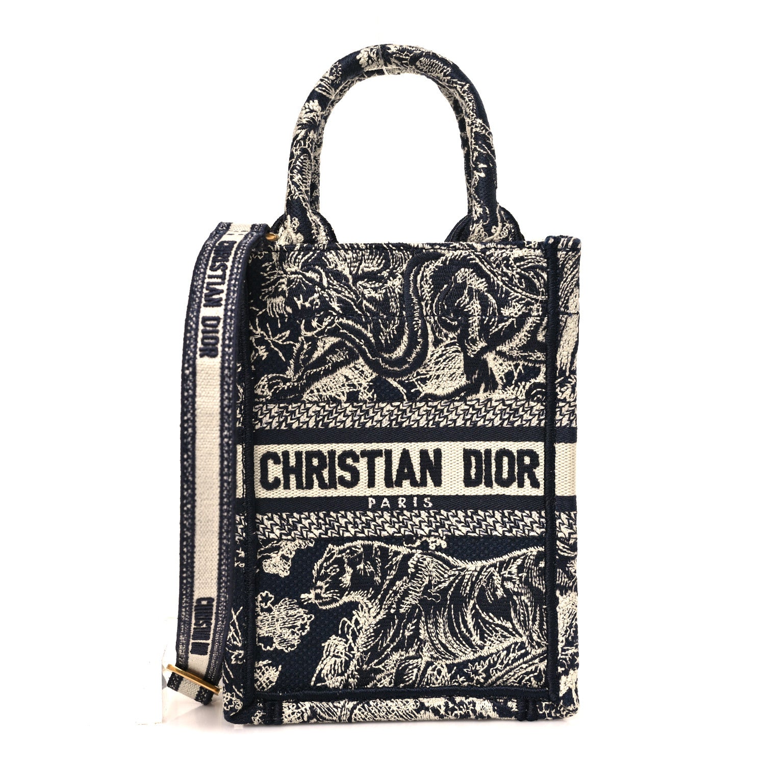 Christian Dior Canvas Toile de Jouy Reverse Embroidered Mini Book