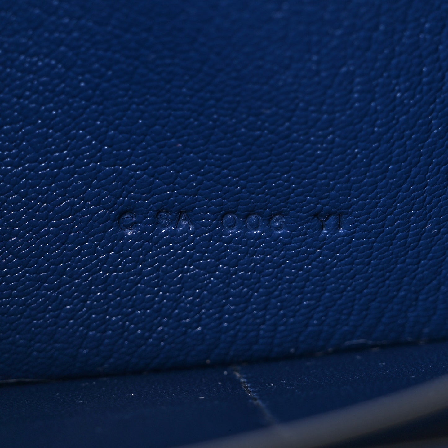 Ostrich Kelly Longue Wallet Bleu Saphir