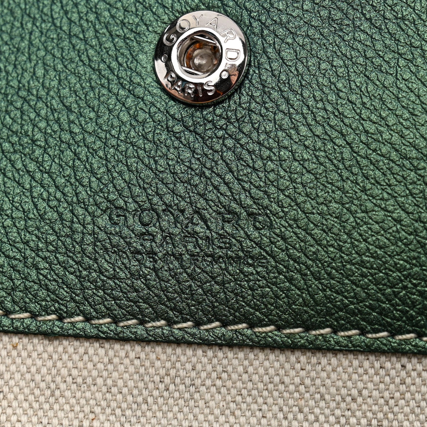Iridescent Goyardine Saint Louis GM Pearly Green