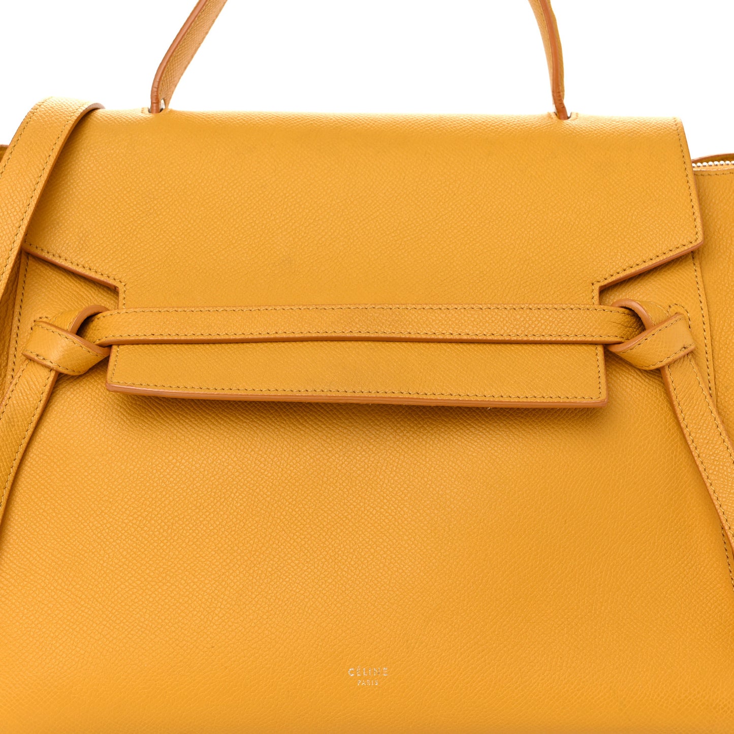 Grained Calfskin Mini Belt Bag Amber