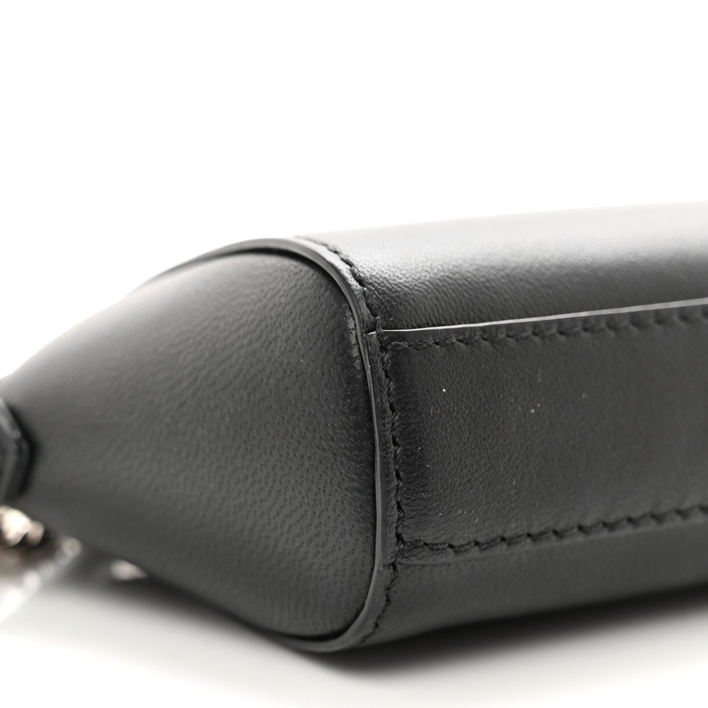 Lambskin Baby Antigona with Chain Black