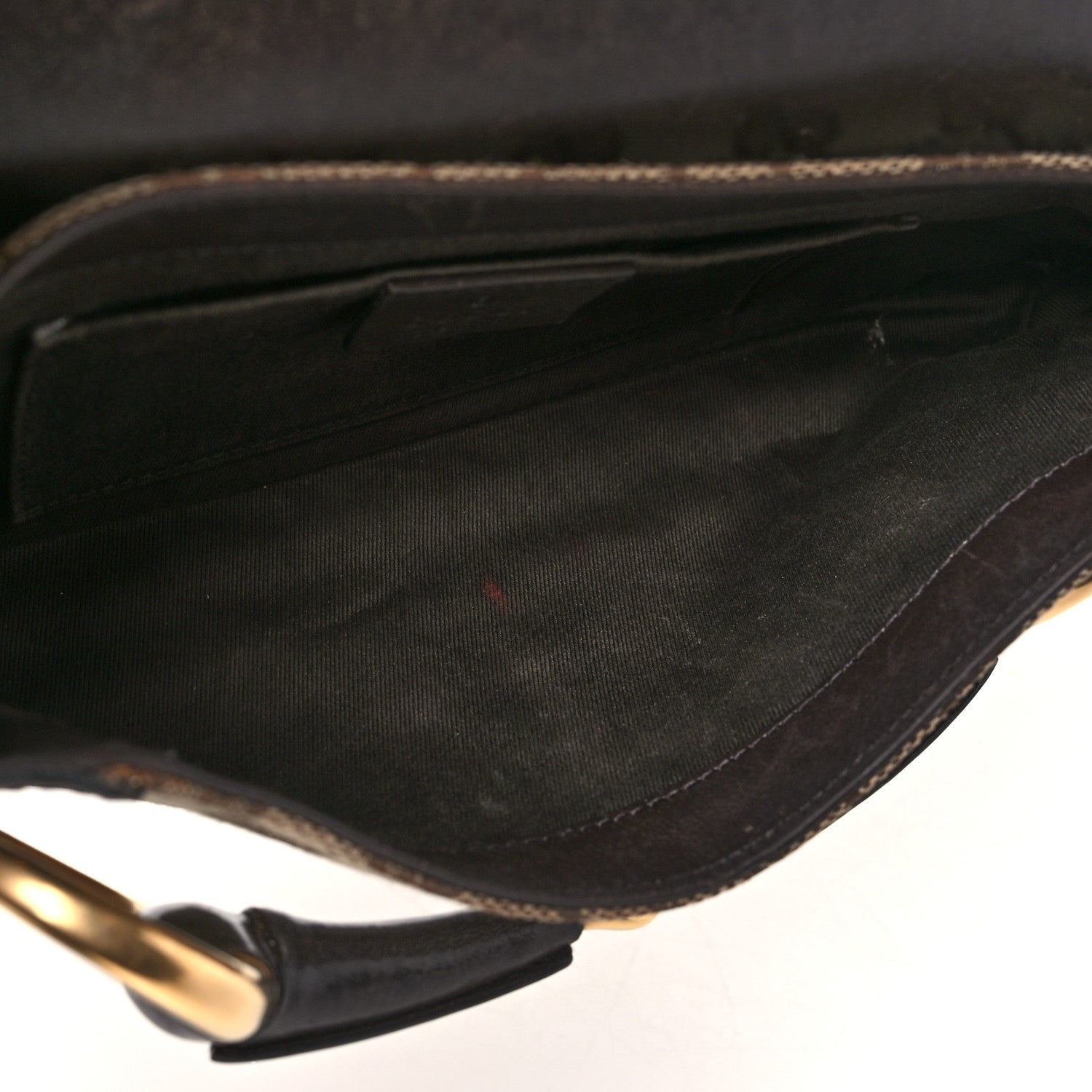 Gucci Monogram Studded Small Horsebit Clutch Dark Brown 12 of 12