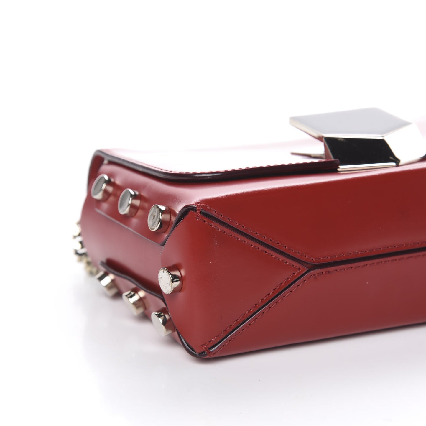 Spazzolato Lockett Petite Shoulder Bag Red