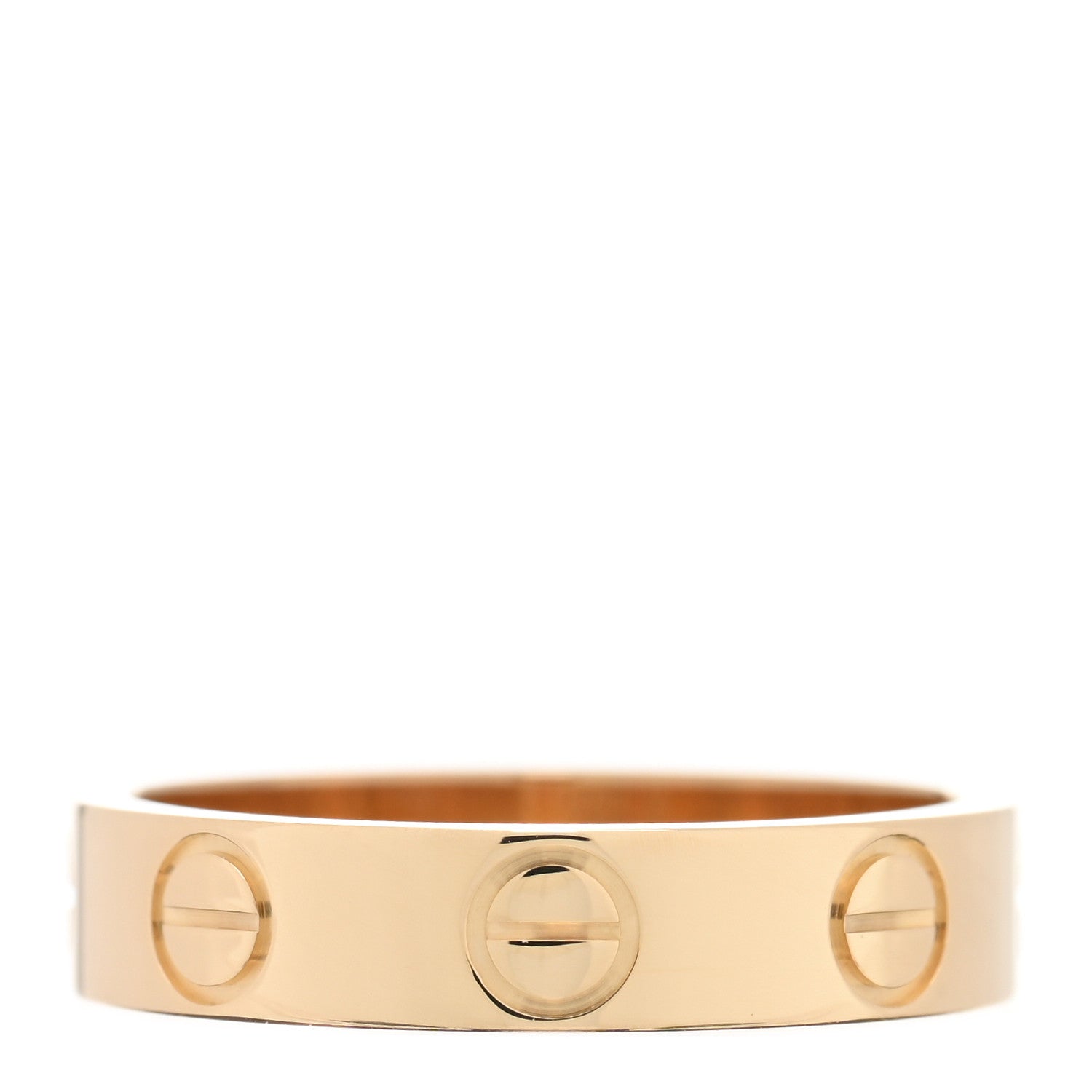 Cartier 18K Yellow Gold 3.5mm LOVE Wedding Band Ring 45 3.25 3 of 5