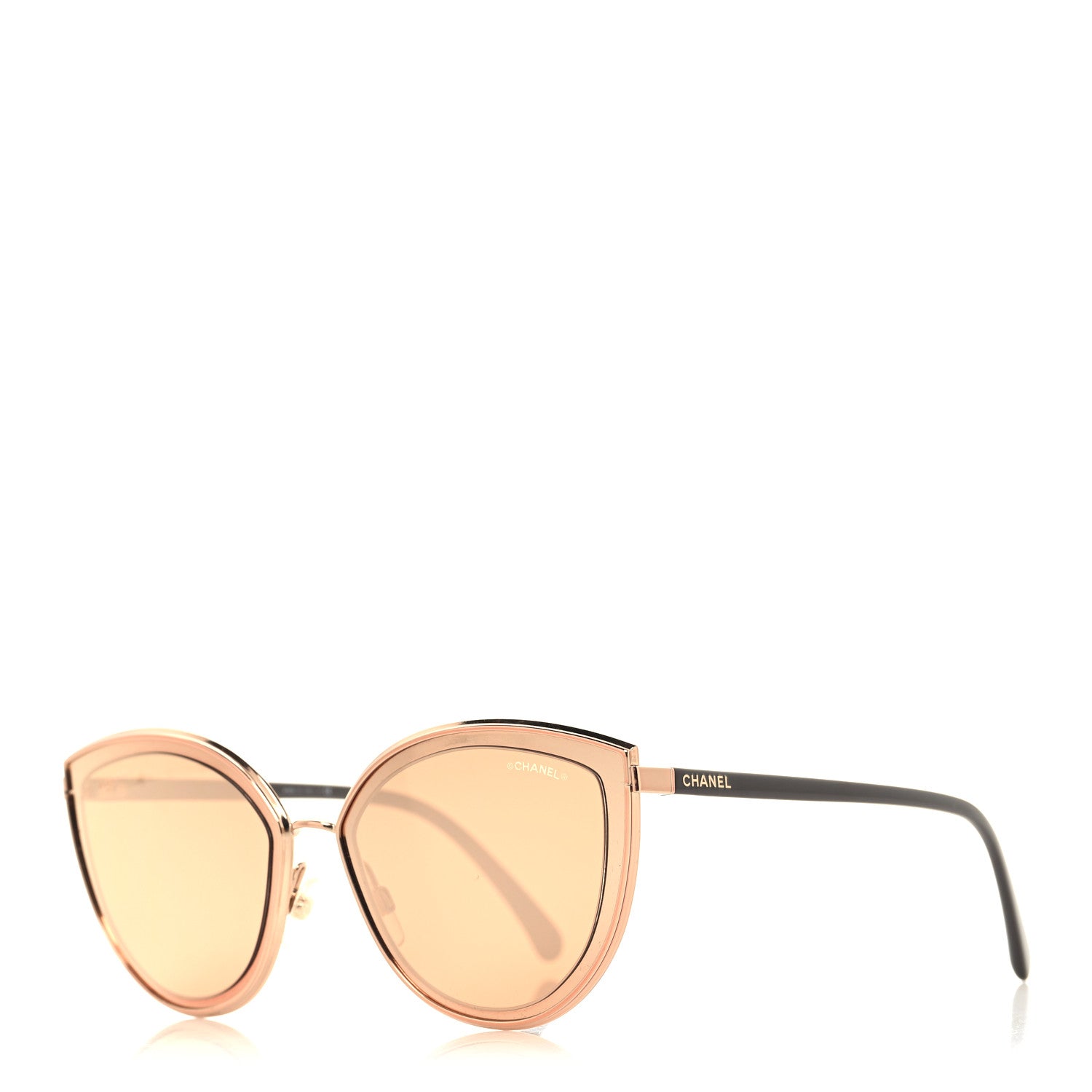 CHANEL Cat eye sunglasses Model#4222 Chanel Metal Cat Eye Sunglasses 4222 Pink Gold 1622090  main image 3