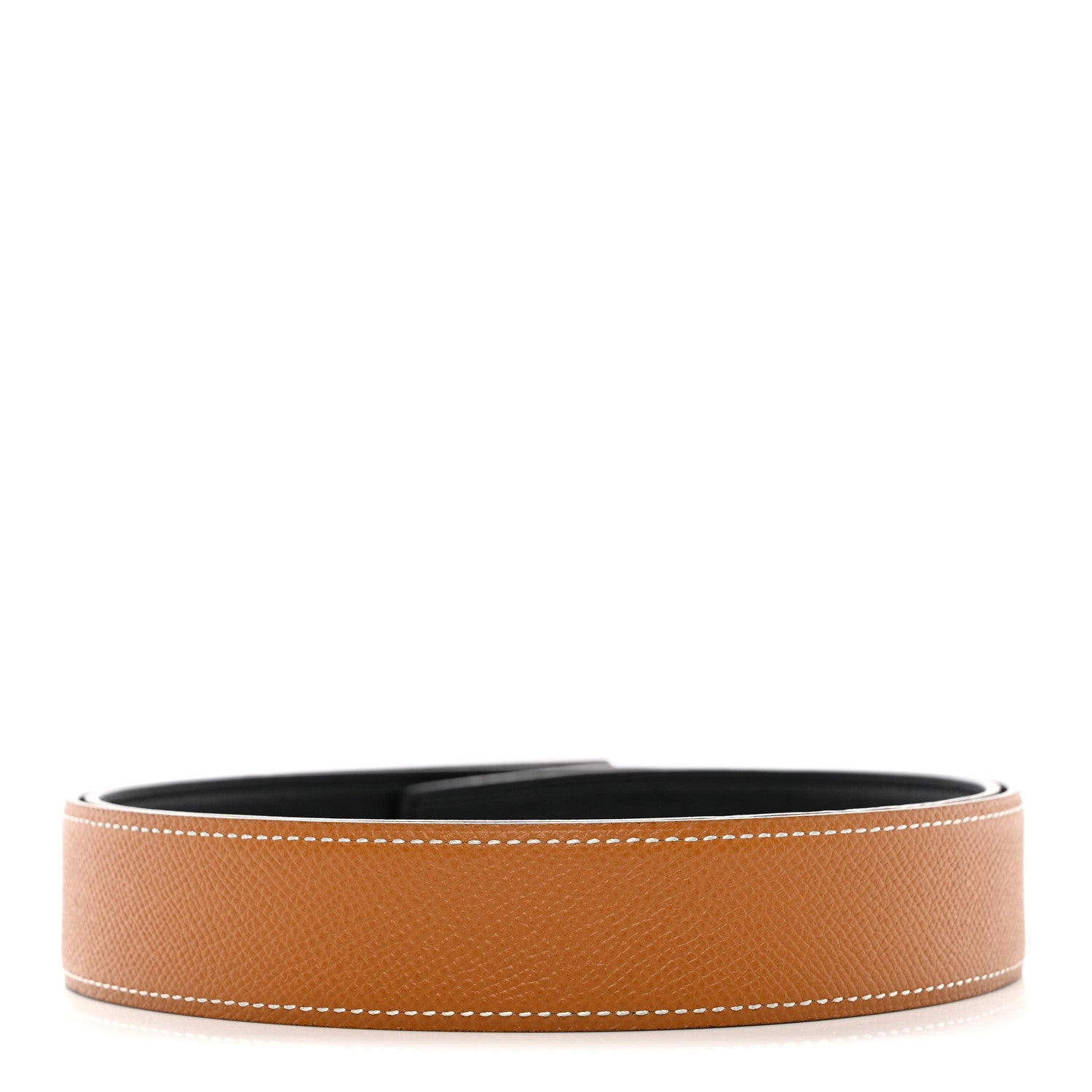 Hermes Swift Epsom 32mm Belt Strap 90 Black Gold 4 of 8
