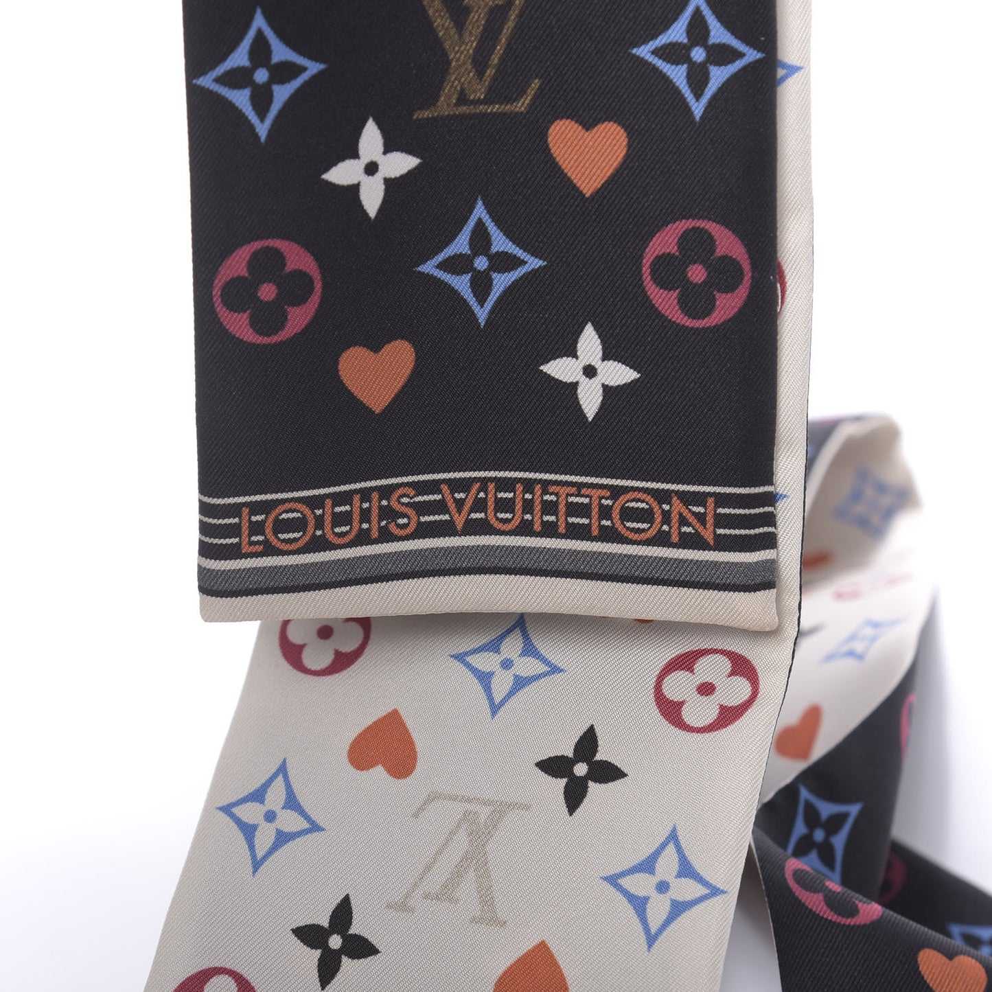 Silk Game On Bandeau Black White