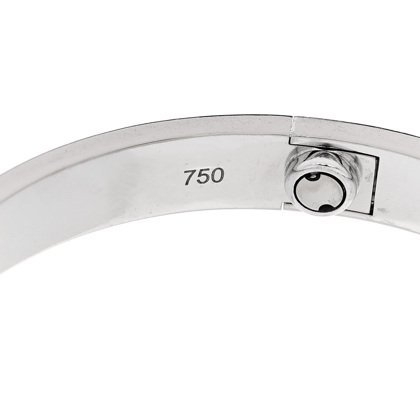18K White Gold LOVE Bracelet 17