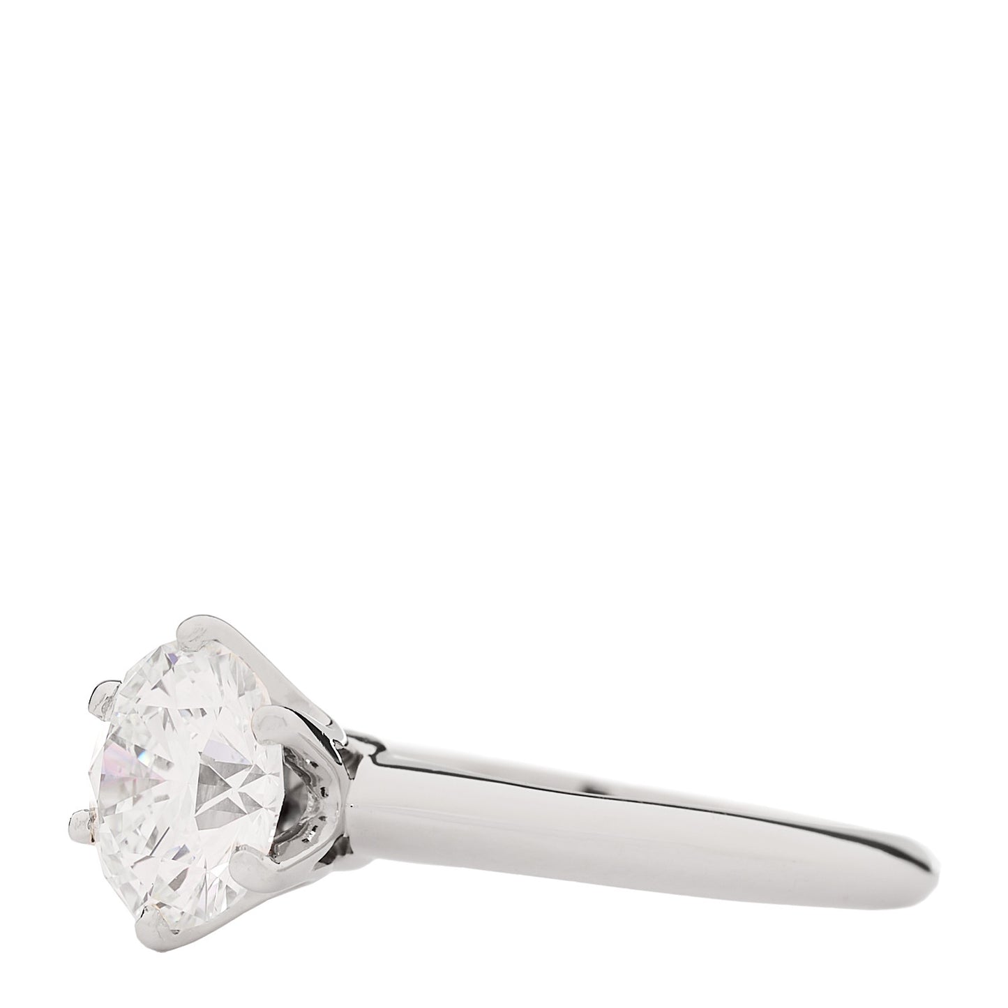 Platinum Diamond 1.62ct Solitaire Engagement Ring 50 5.5