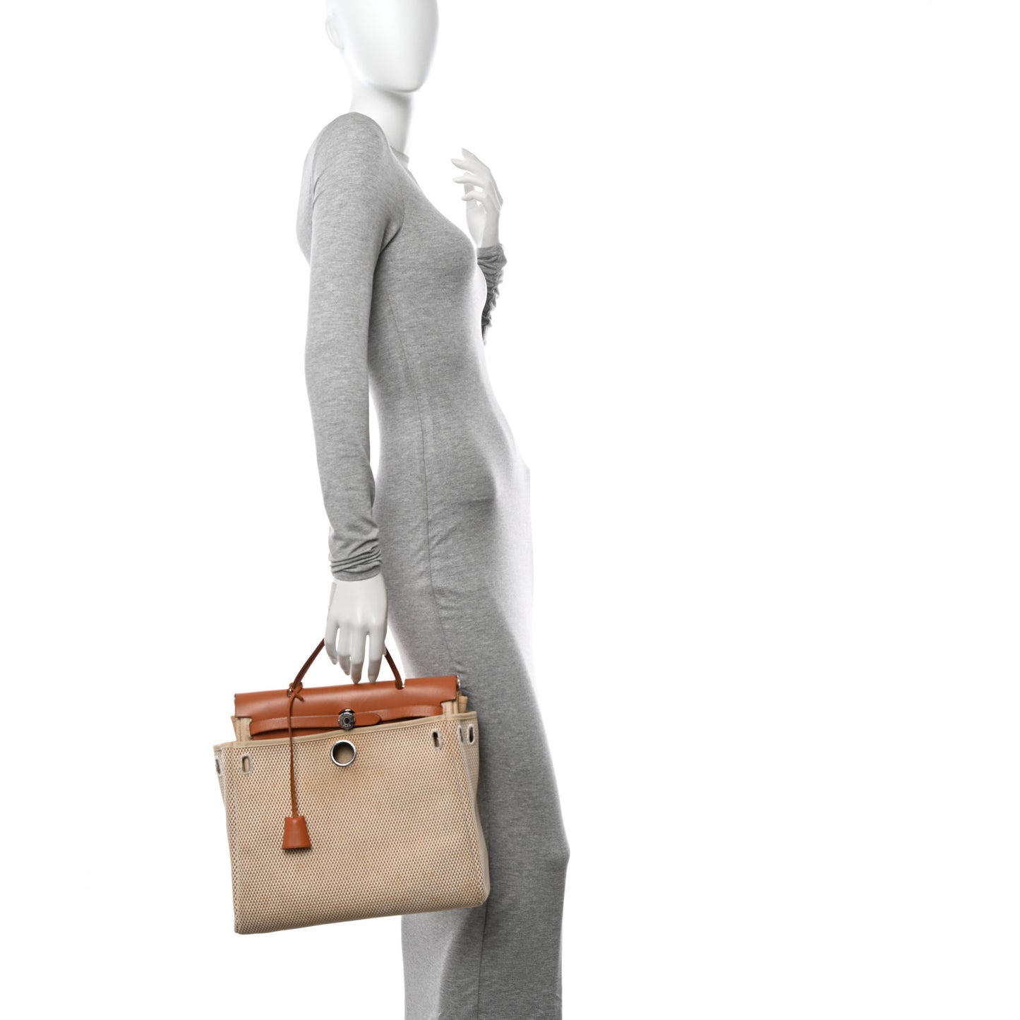 Toile Vache Calfskin Herbag 30 PM Naturel