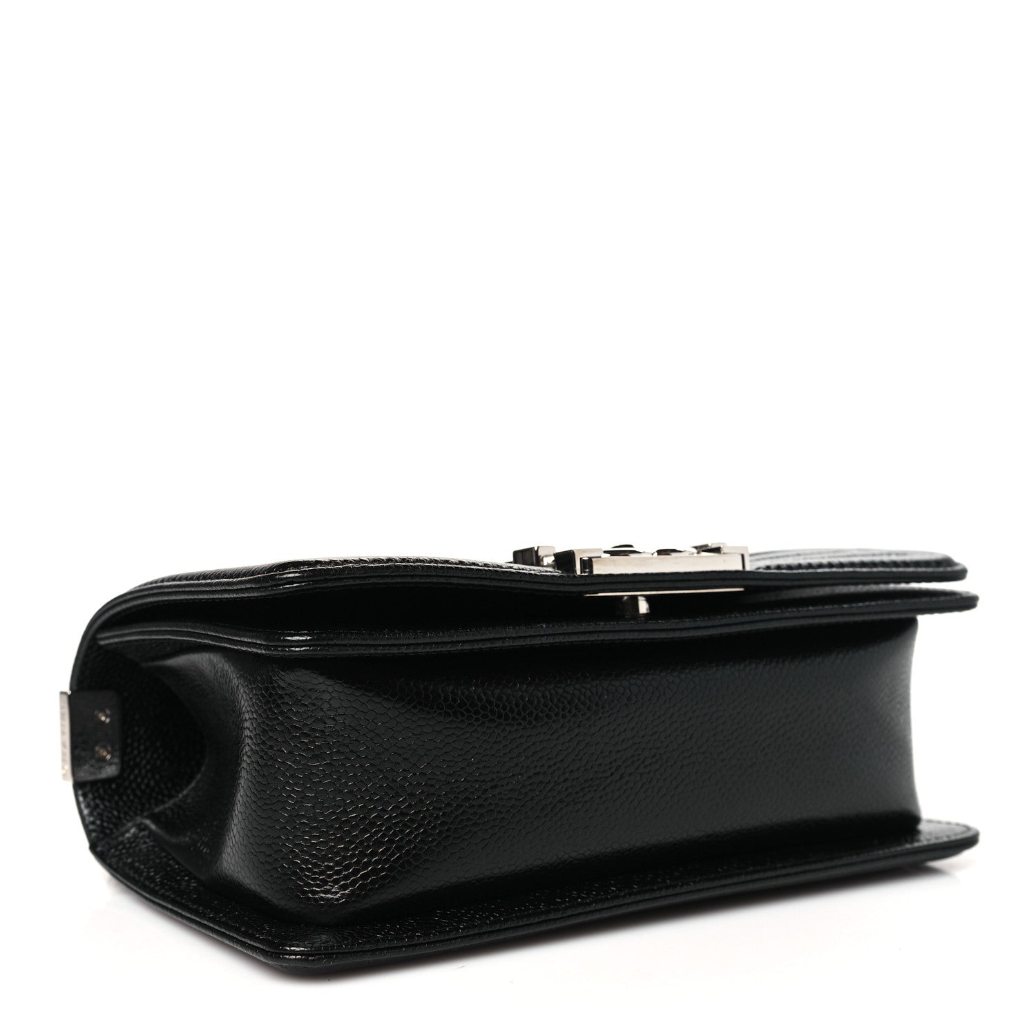 Chanel Caviar Chevron Quilted Small Boy Flap Black 4 of 10