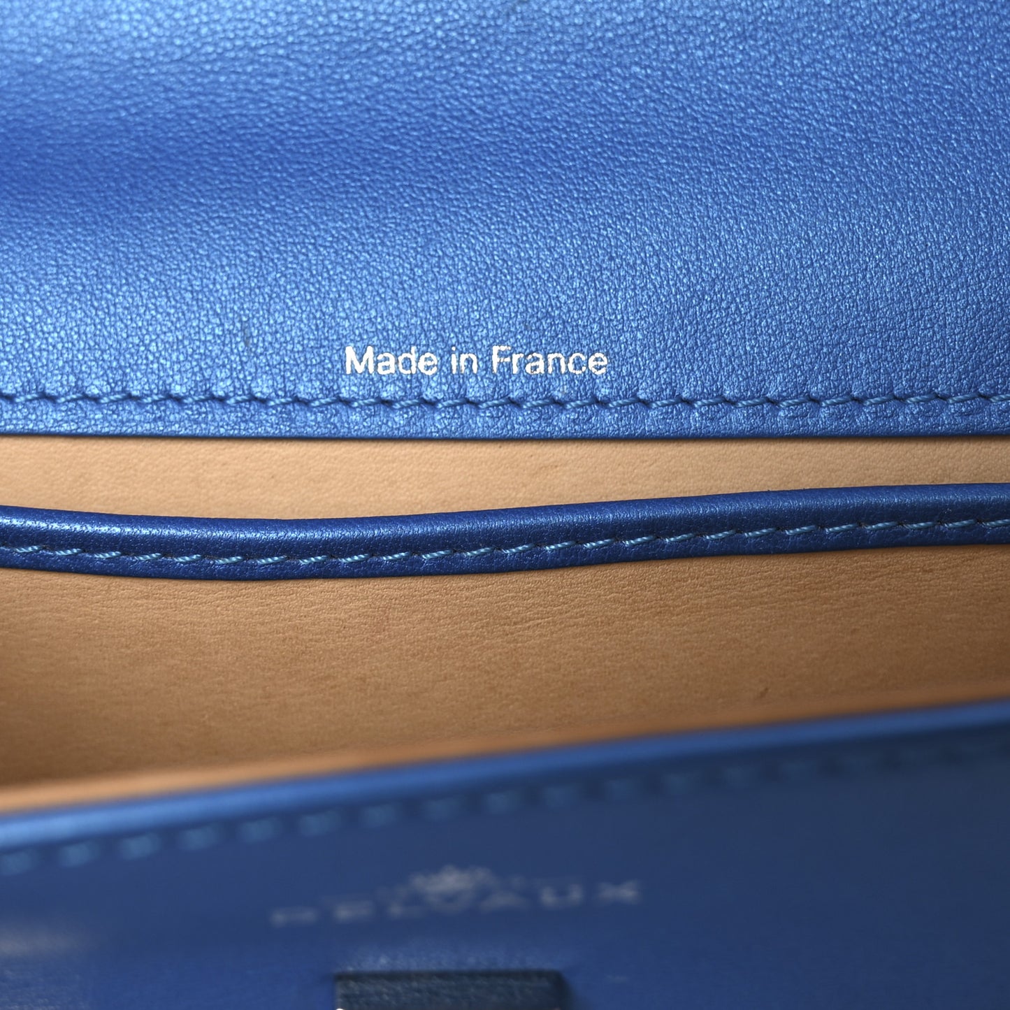 Metallic Calfskin Mini Tempete Satchel Satin Electric
