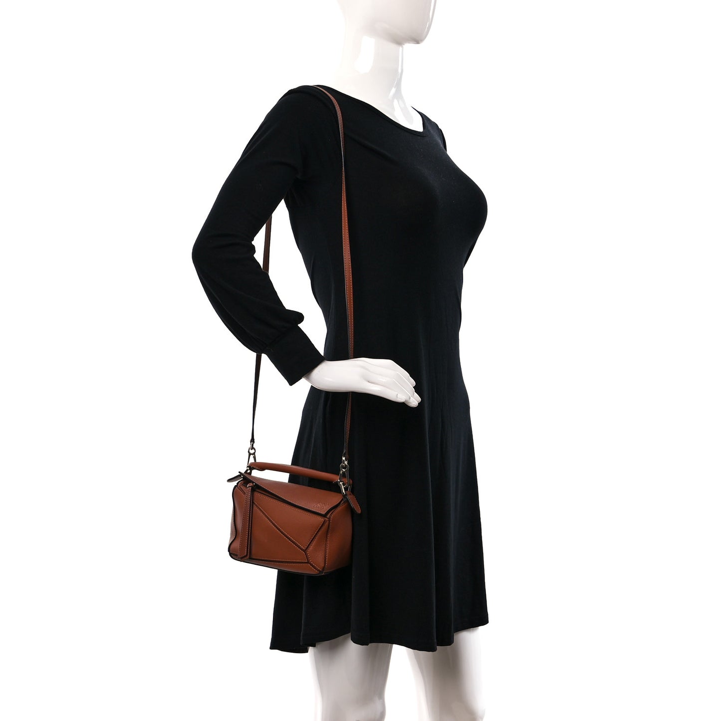 Calfskin Mini Puzzle Bag Tan