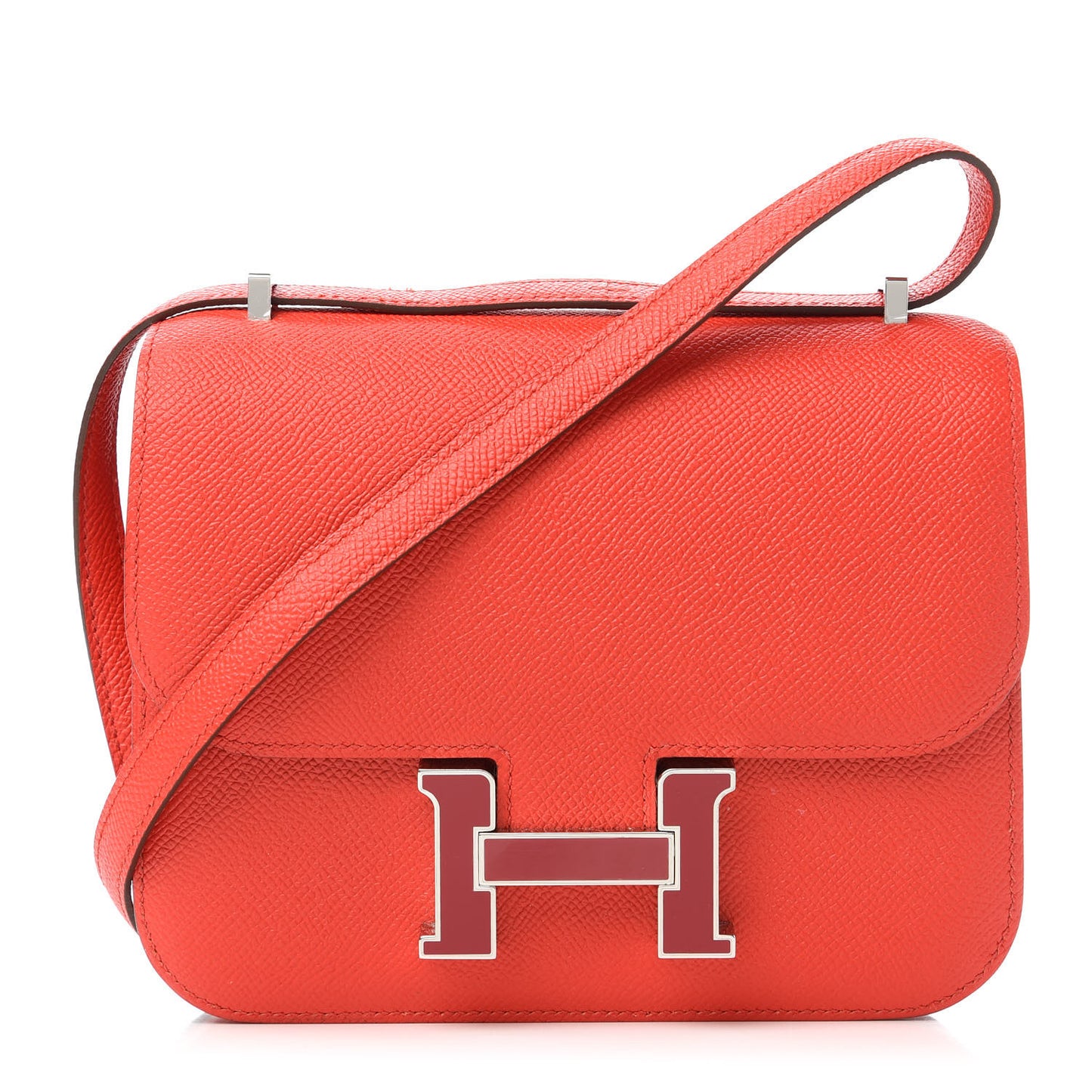 Epsom Enamel Constance 18 Capucine Sanguine