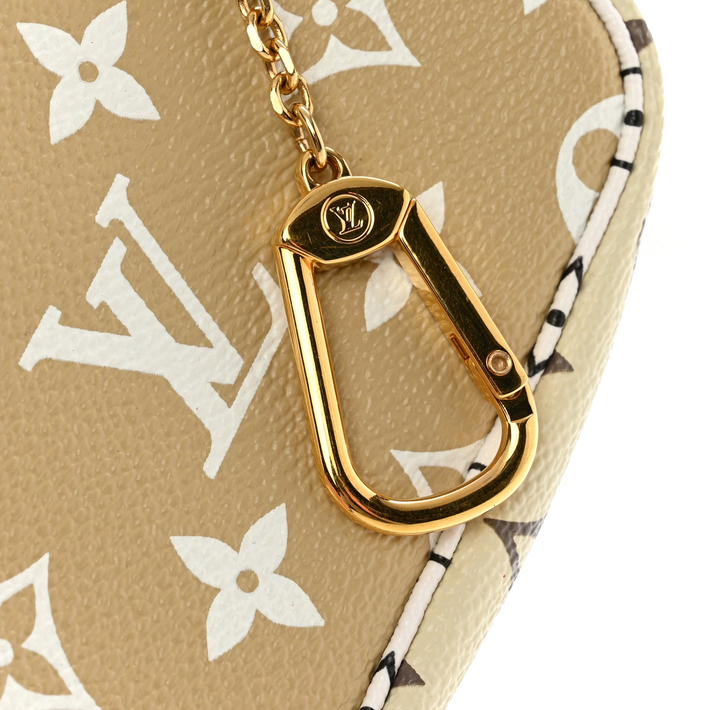Monogram Giant Micro Pochette Accessories Kaki White