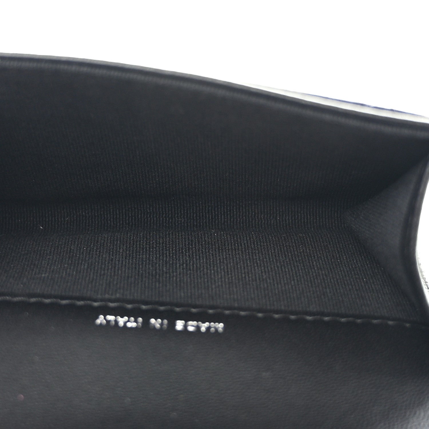 Chanel Lambskin Quilted Flap Card Holder Wallet So Black 5 of 9