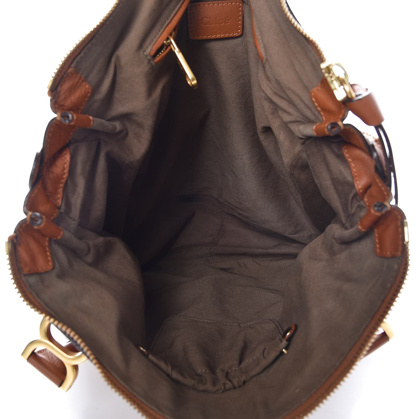 Calfskin Large Marcie Satchel Tan