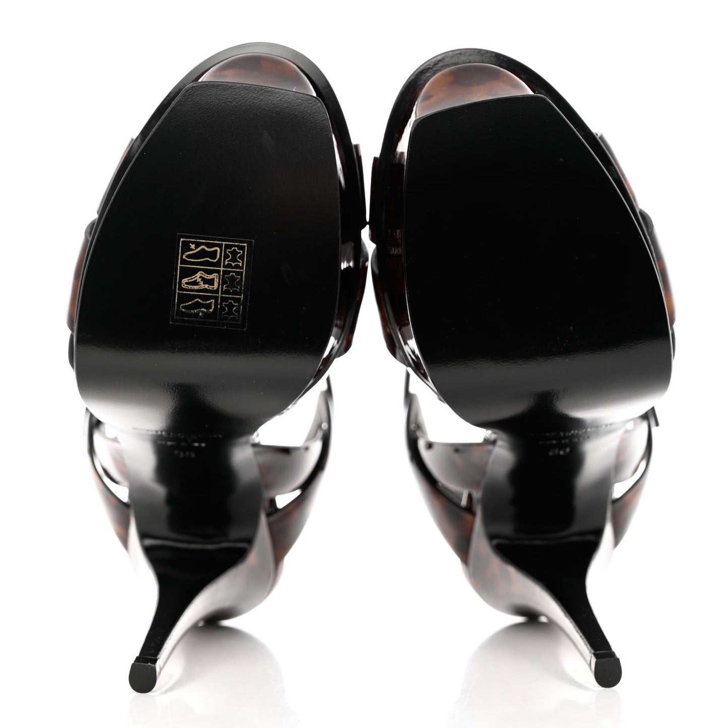 Patent Tribute 105 Platform Sandals 36 Tortoiseshell