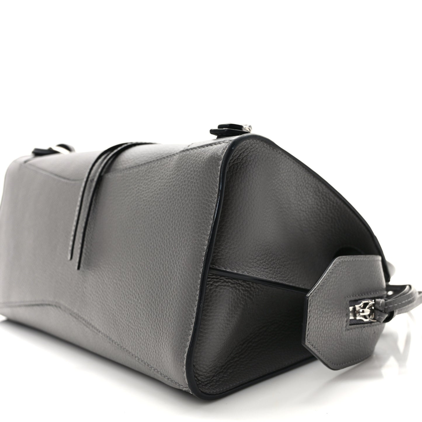 Grained Calfskin Neo Classic Silver Hardware S City Dark Grey