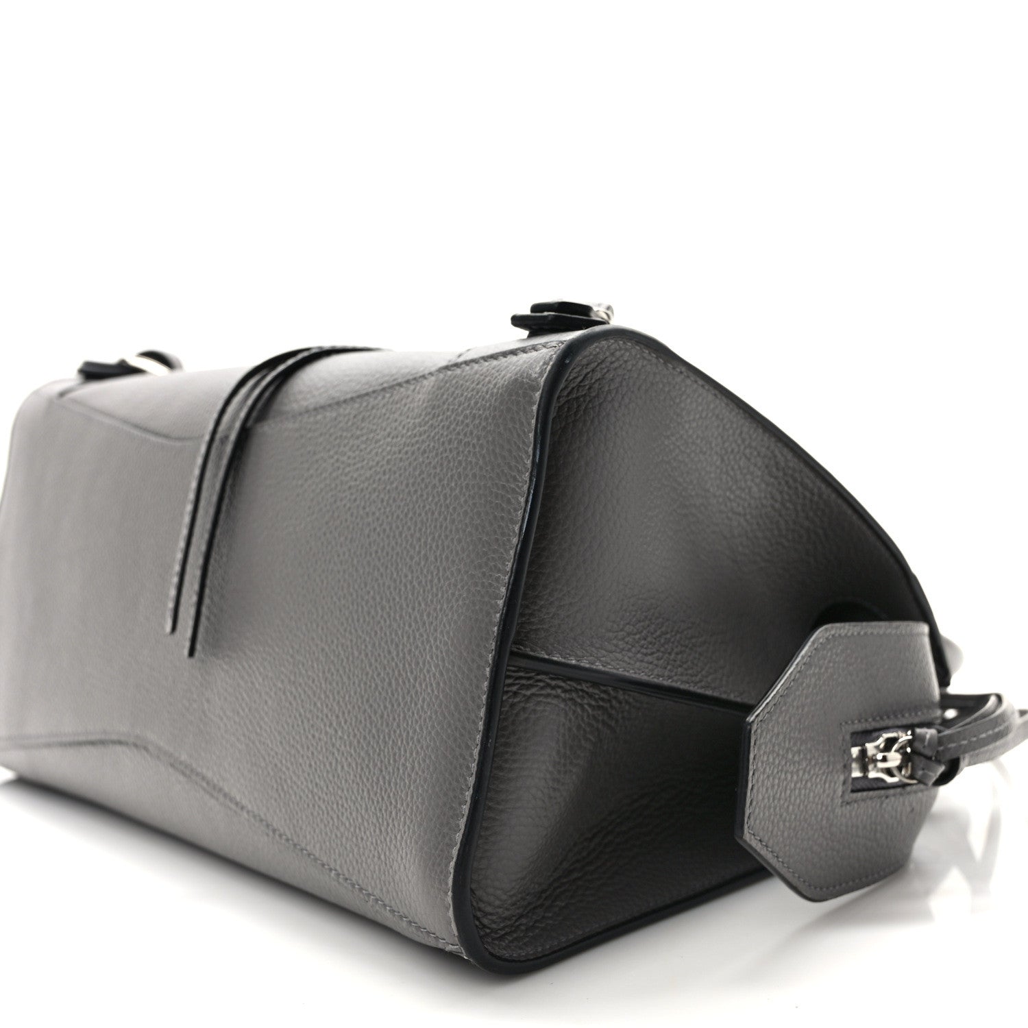 Balenciaga Grained Calfskin Neo Classic Silver Hardware S City Dark Grey 9 of 13